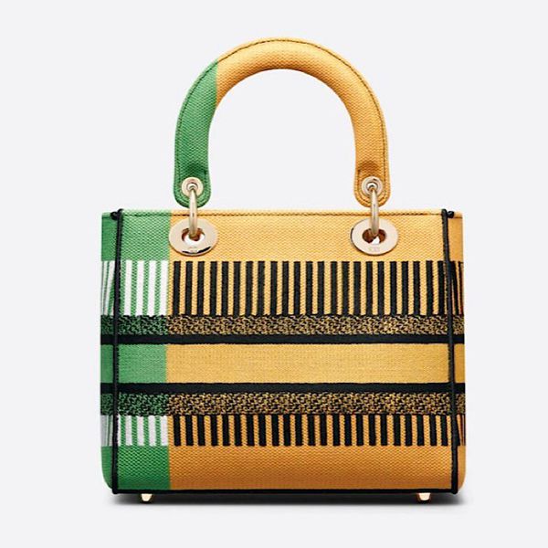 【★完売必至★】レディディオール 偽物 LADY D-LITE ミディアムバッグ M0565OROOM886